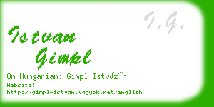 istvan gimpl business card